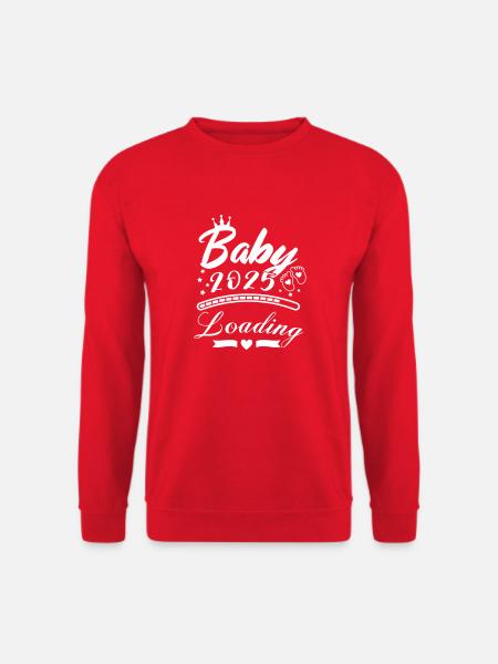 Baby 2025 Loading 01 - Unisex Sweatshirt - red