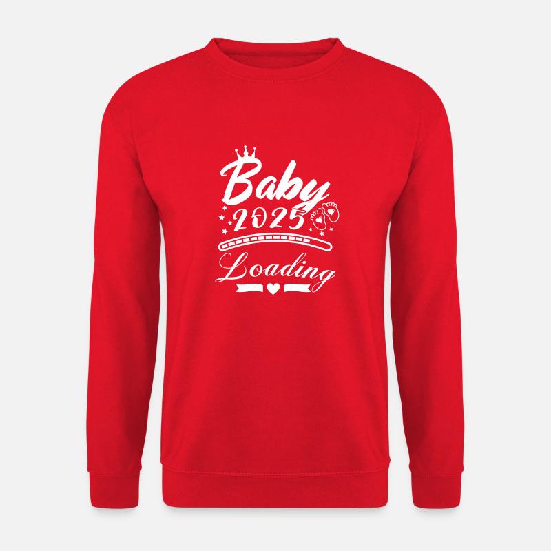 Baby 2025 Loading 01 - Unisex Sweatshirt - red