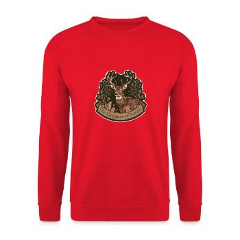 THE ELEGANCE OF NATURE - Unisex Sweatshirt - red - Front - Alina (178cm) & Michal (187cm)