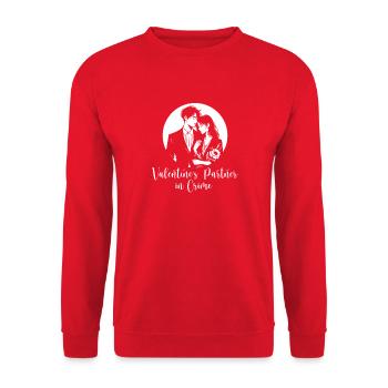 Valentines Partner in crime - Unisex Pullover - Rot - Vorne - Alina (178cm) & Michal (187cm)
