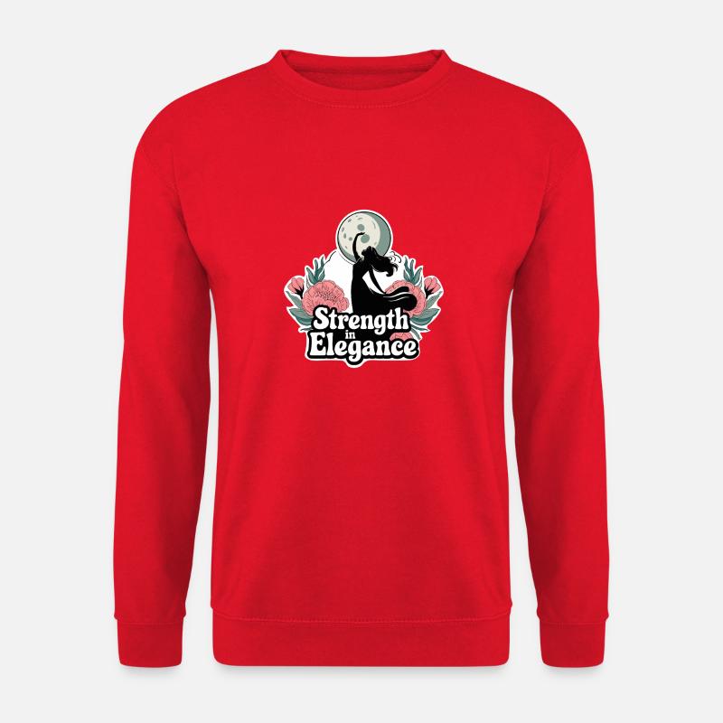 STRENGTH IN ELEGANCE - Unisex Sweatshirt - red