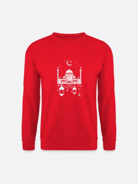 Moschee mit Halbmond - Unisex Pullover - Rot