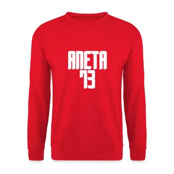 Aneta - Sweat-shirt Unisexe - rouge - Devant - Alina (178cm) & Michal (187cm)
