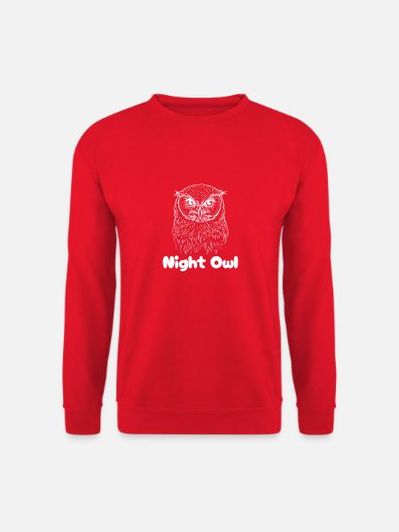 Night Owl - Unisex Sweatshirt - red