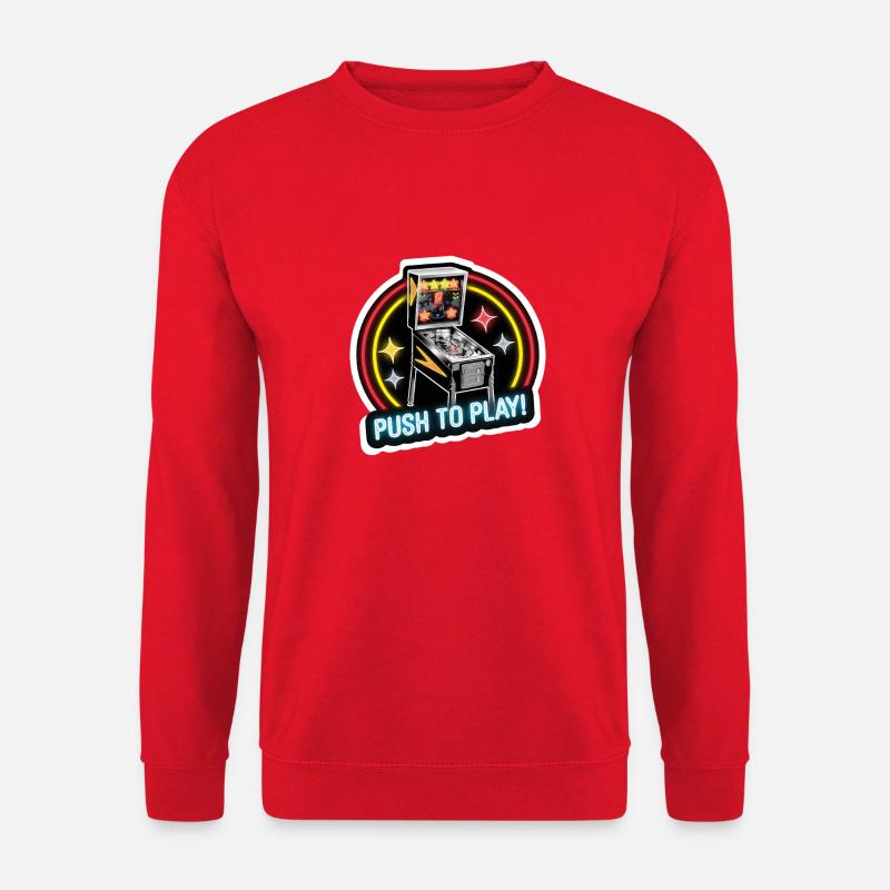 FLIPPER, PUSH TO PLAY - Unisex Pullover - Rot