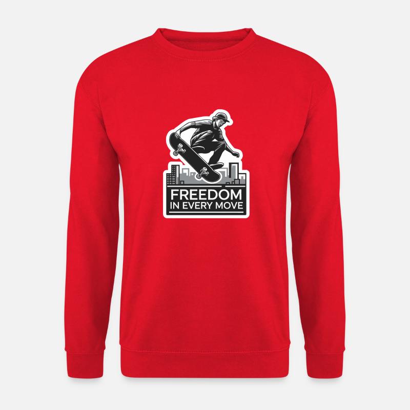 SKATEBOARD - Unisex Pullover - Rot