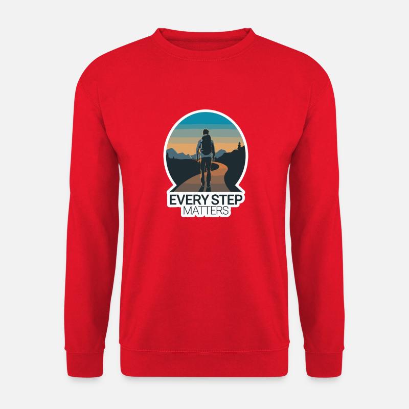 JOURNEY, EVERY STEP MATTERS - Unisex Sweatshirt - red