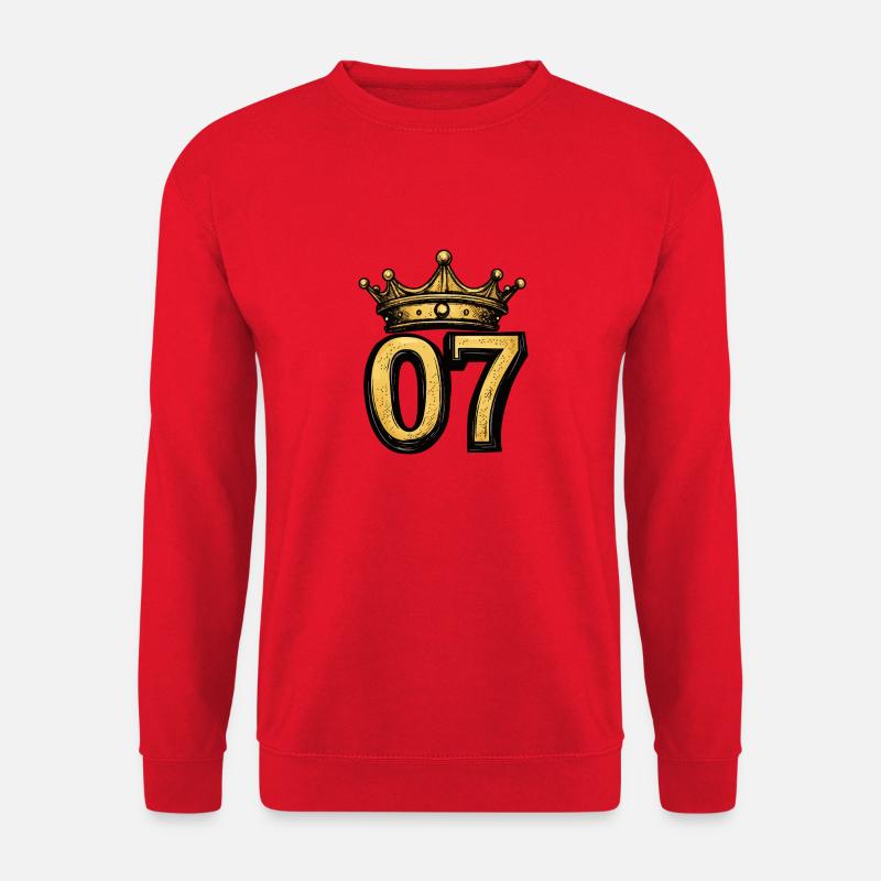 7 Number Crown - Unisex Sweatshirt - red