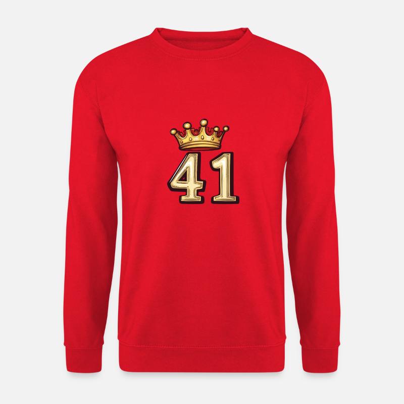 41 Number Crown - Unisex Sweatshirt - red
