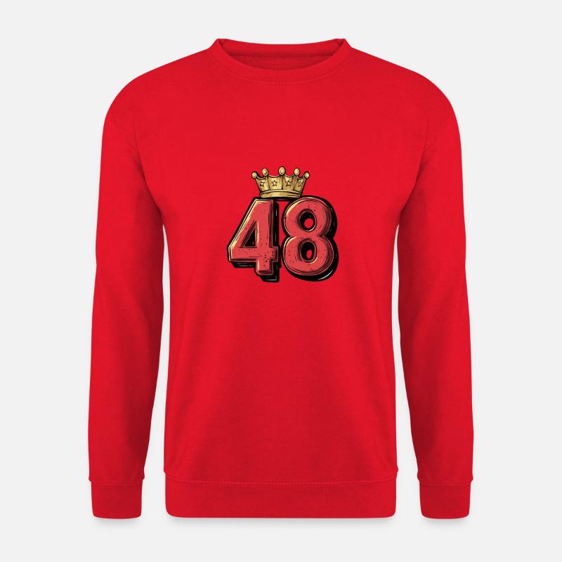 48 Number Crown - Unisex Sweatshirt - red