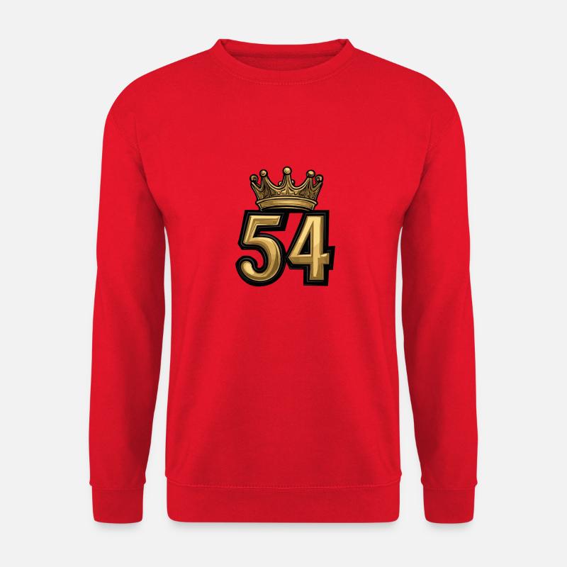 54 Number Crown - Unisex Sweatshirt - red