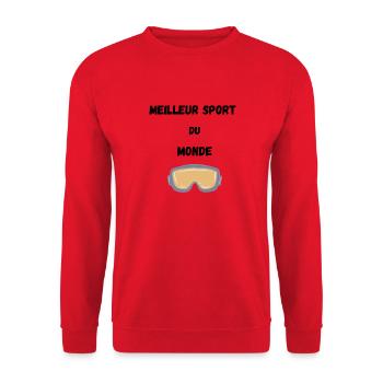 Best sport - Sweat-shirt Unisexe - rouge - Devant - Alina (178cm) & Michal (187cm)