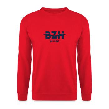 Vague BZH - Sweat-shirt Unisexe - rouge - Devant - Alina (178cm) & Michal (187cm)
