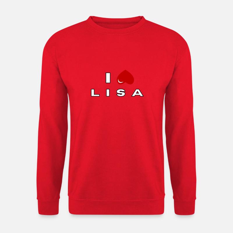 I hate Lisa - Unisex Sweatshirt - red