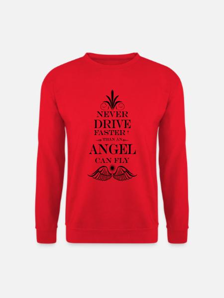 NeverDriveFaster... [dunkel] - Unisex Pullover - Rot