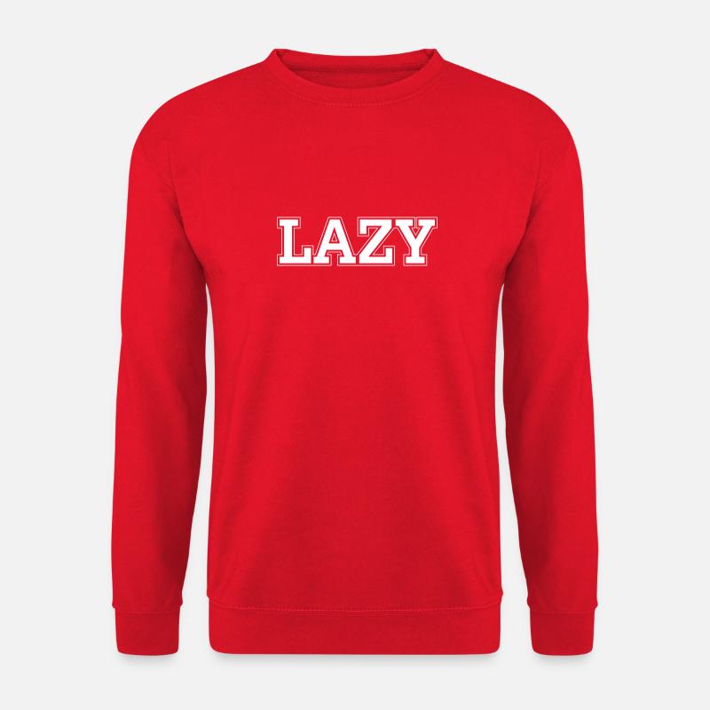 LAZY - Unisex Pullover - Rot