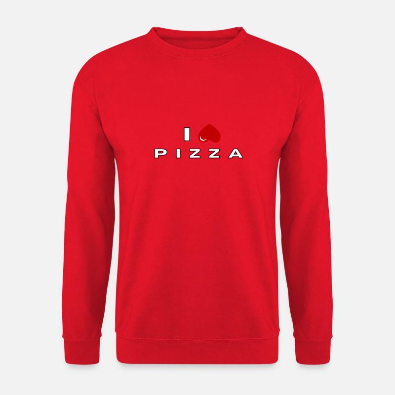 Je déteste la pizza - Sweat-shirt Unisexe - rouge