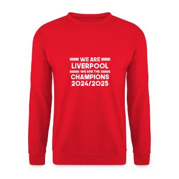 Liverpool Liverpool champions - Unisex Sweatshirt - red - Front - Alina (178cm) & Michal (187cm)