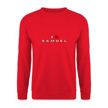Je déteste Samuel - Sweat-shirt Unisexe - rouge - Devant - Alina (178cm) & Michal (187cm)