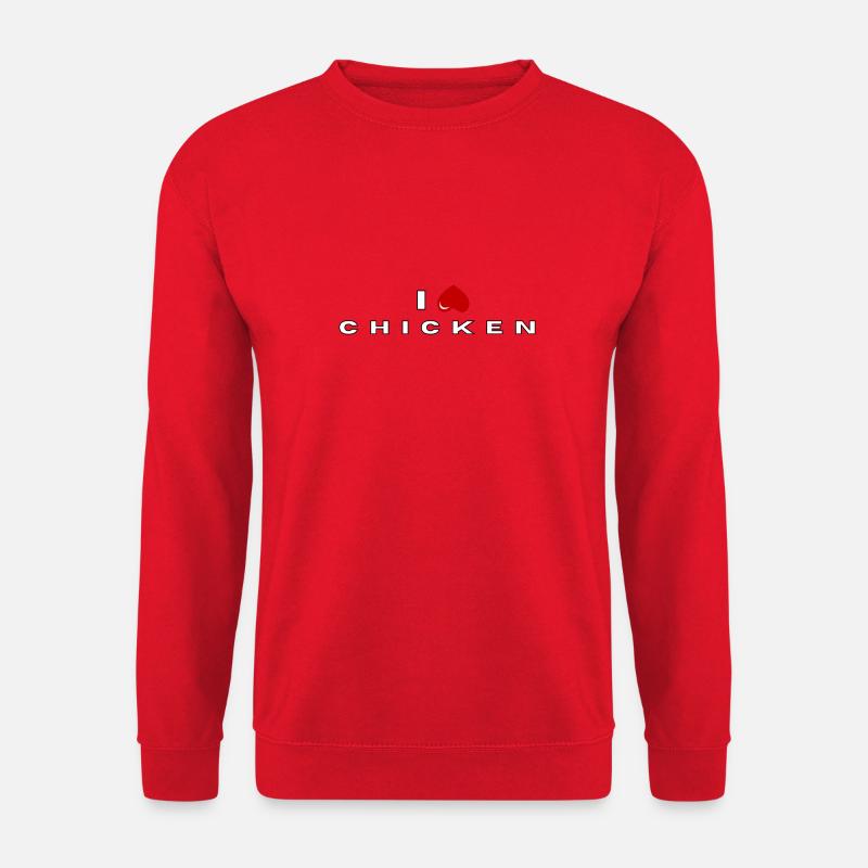 I hate Chiken - Unisex Sweatshirt - red