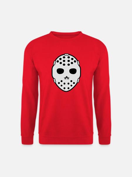 hockey maske - Unisex Pullover - Rot
