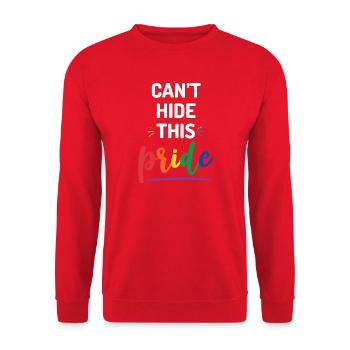 Pride Month - Ich kann diesen Stolz nicht verbergen - Unisex Pullover - Rot - Vorne - Alina (178cm) & Michal (187cm)