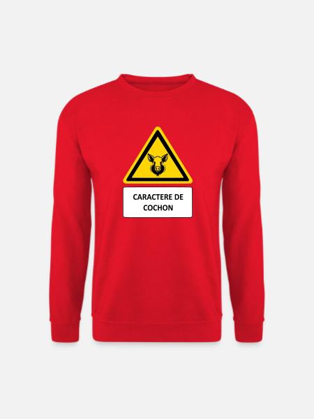 Pig character - Unisex Sweatshirt - red