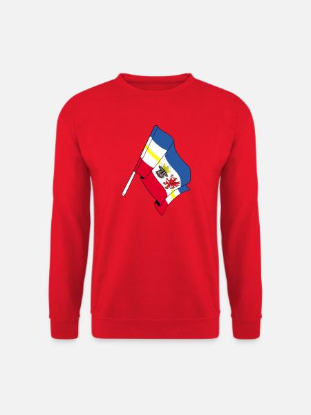 Flagge Mecklenburg Vorpommern - Unisex Pullover - Rot