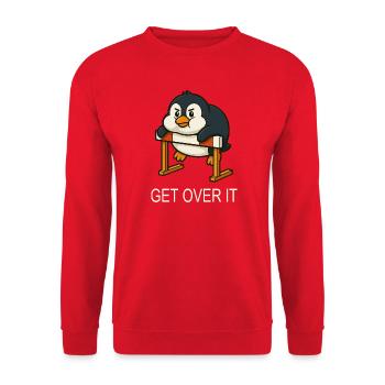 Chubby pingouin haies course citation surmontez-le - Sweat-shirt Unisexe - rouge - Devant - Alina (178cm) & Michal (187cm)