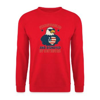 Stars Spangled Découragés par les dictateurs - Sweat-shirt Unisexe - rouge - Devant - Alina (178cm) & Michal (187cm)