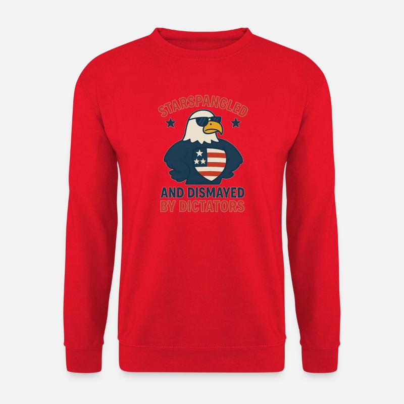 Stars Spangled Dismayed by Dictators - Unisex Sweatshirt - red