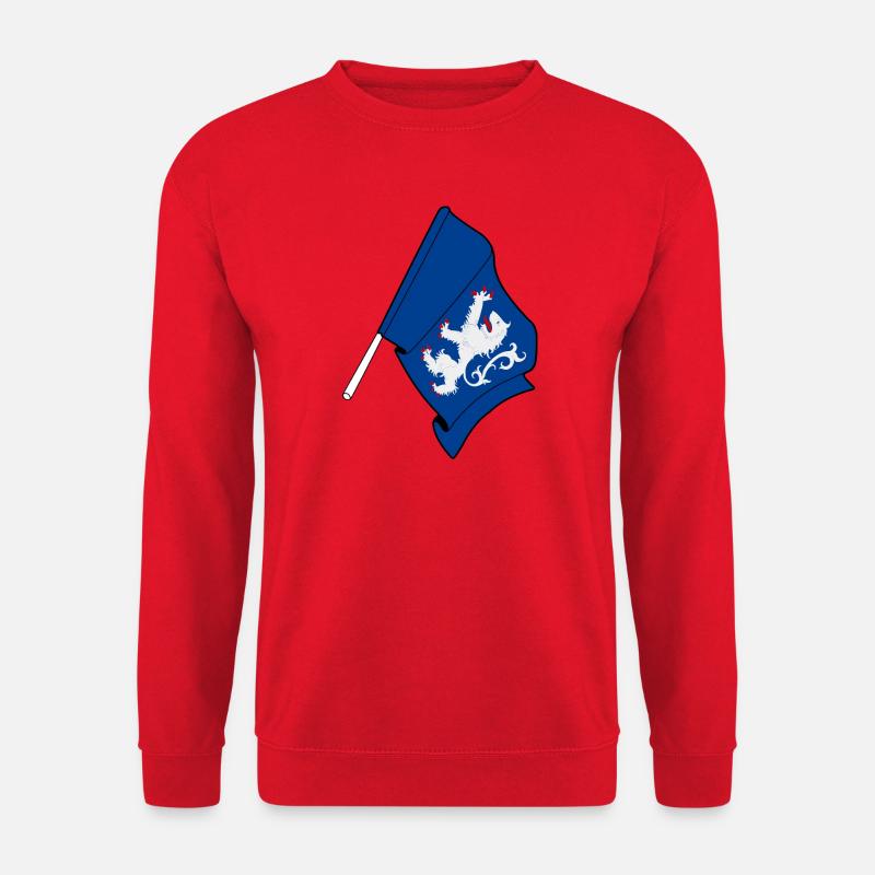 Flagge der Provinz Halland Schweden - Unisex Pullover - Rot