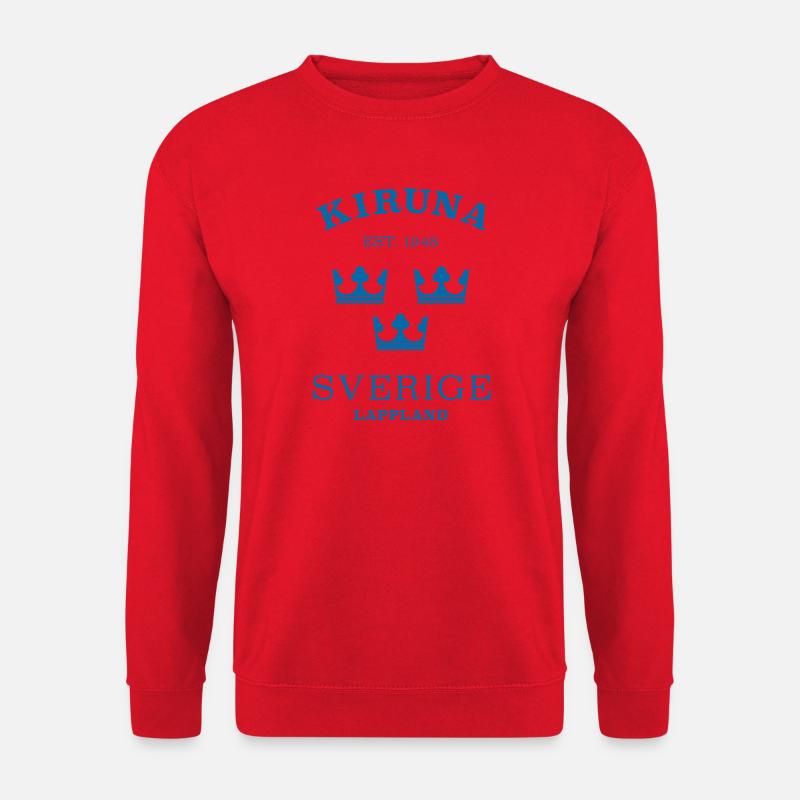 Kiruna Sverige Schweden - Unisex Pullover - Rot