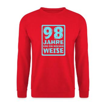 Wisdom 98 - Unisex Sweatshirt - red - Front - Alina (178cm) & Michal (187cm)