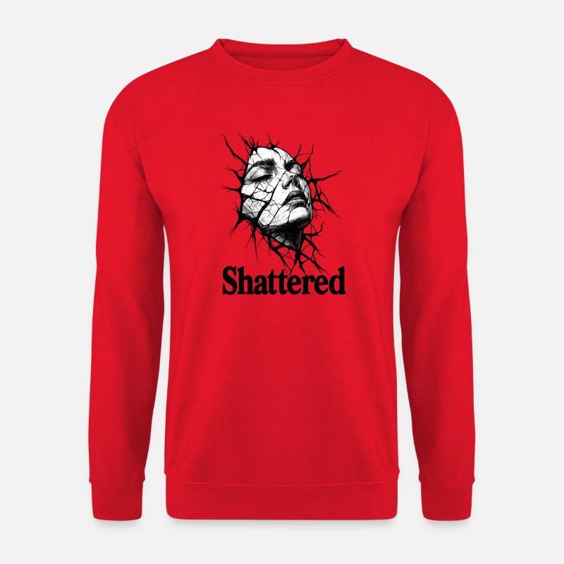 Zerbrochenes Schweigen - Unisex Pullover - Rot