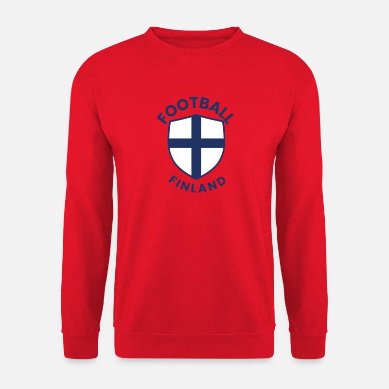Design des finnischen Fußballschildes - Unisex Pullover - Rot