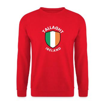 Bouclier de Tallaght Drapeau irlandais - Sweat-shirt Unisexe - rouge - Devant - Alina (178cm) & Michal (187cm)