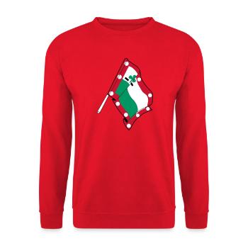 Meppel Day Flag – City Pride - Unisex Sweatshirt - red - Front - Alina (178cm) & Michal (187cm)