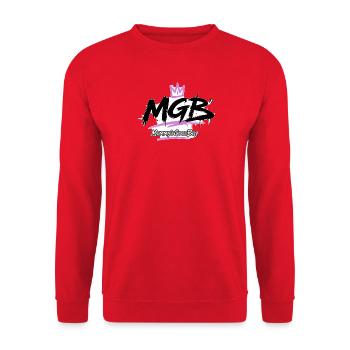 MGB – Le bon garçon de maman - Sweat-shirt Unisexe - rouge - Devant - Alina (178cm) & Michal (187cm)
