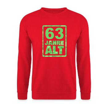 63 - Unisex Pullover - Rot - Vorne - Alina (178cm) & Michal (187cm)