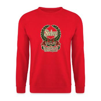 Siebzg Jahrgang 1957 - Unisex Pullover - Rot - Vorne - Alina (178cm) & Michal (187cm)