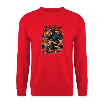 Hopfen - Unisex Pullover - Rot - Vorne - Alina (178cm) & Michal (187cm)