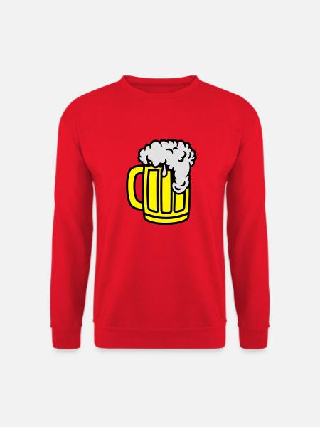 beer__f3 - Sweat-shirt Unisexe - rouge