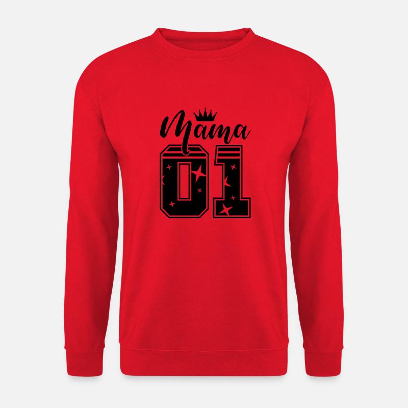 mama 01 krone - Unisex Pullover - Rot