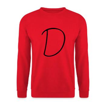 Das D - Unisex Pullover - Rot - Vorne - Alina (178cm) & Michal (187cm)