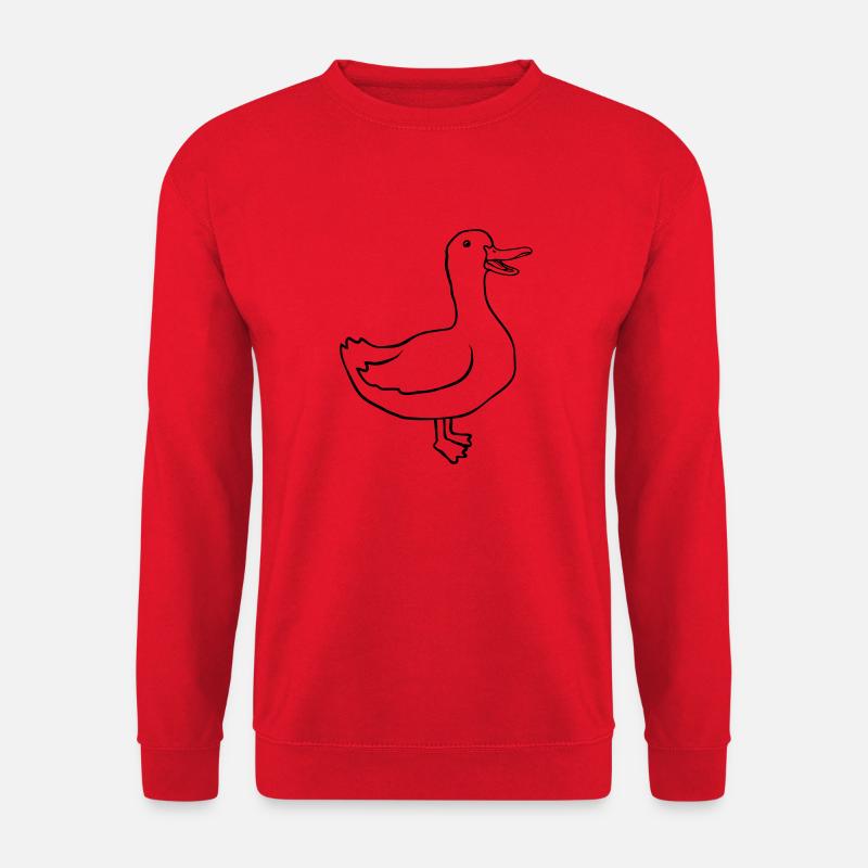 Concevez une oie heureuse mignonne - Sweat-shirt Unisexe - rouge