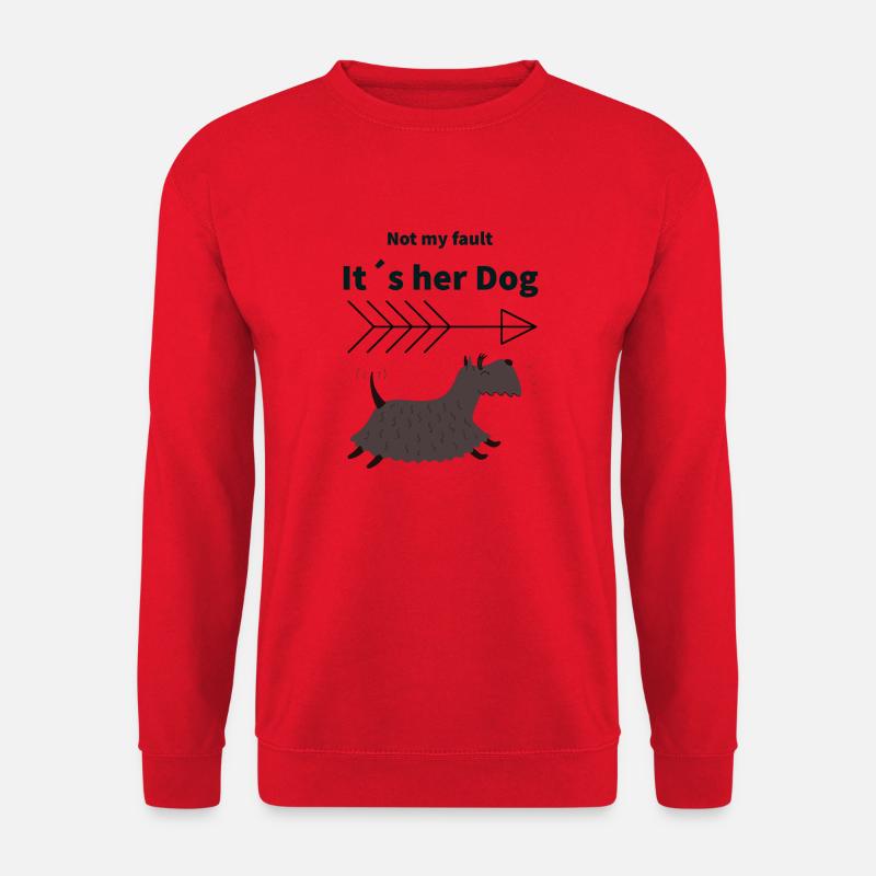 Hunde-Alibi - Unisex Pullover - Rot