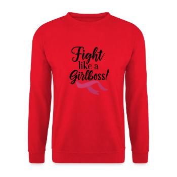 Battez-vous comme une girlboss ! - Sweat-shirt Unisexe - rouge - Devant - Alina (178cm) & Michal (187cm)