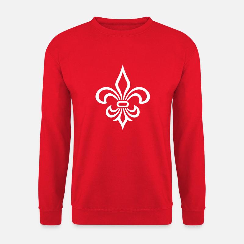 Symbole de la fleur de lys - Sweat-shirt Unisexe - rouge