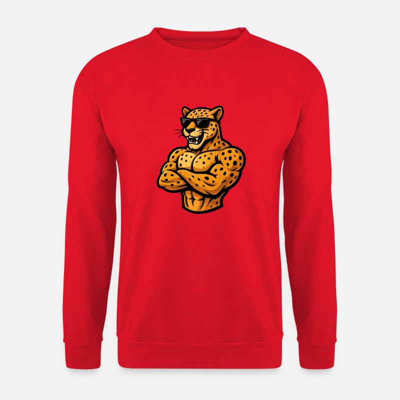 gepard comic - Unisex Pullover - Rot